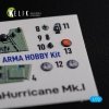 KELIK K72115 Sea Hurricane Mk I interior 3D decals for Arma Hobby kit 1/72